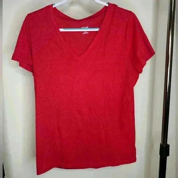 MOSSIMO SUPPLY CO Red V neck T-Shirt size XXL - Picture 1 of 3